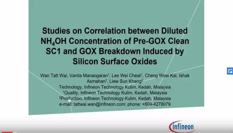 Studies on Correlation Between Diluted NH4OH Concentration of Pre GOX Clean SC1 and GOX Breakdown Induced by Silicon Surface Oxides