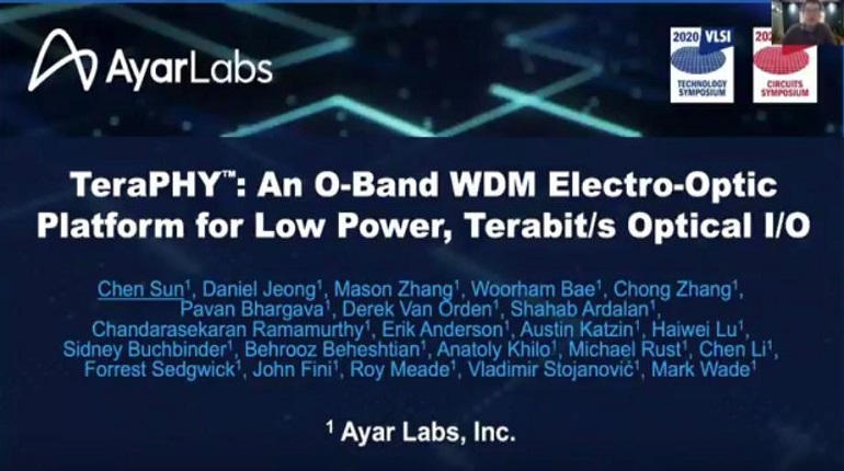 Joint Sessions: TeraPHHY: An O-Band WDM Electro-Optic Platform for Low Power, Terabit/s Optical I/O