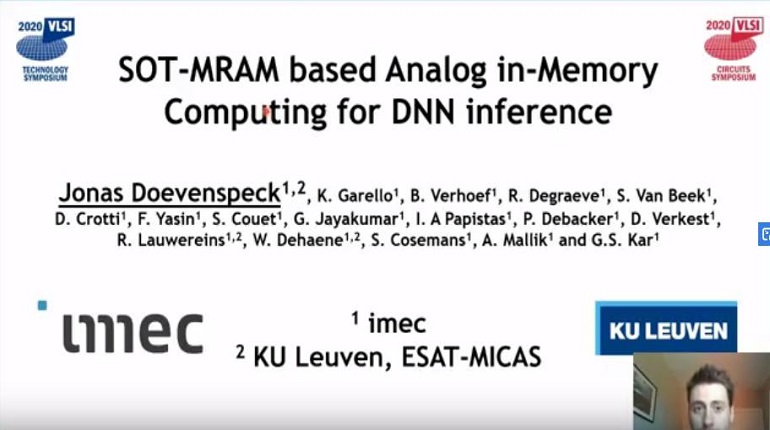 Joint Sessions: SOT-MRAM Based Analog in Memory Computing for DNN Interface