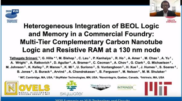 Joint Sessions: Heterogeneous Integration of BEOL Logic and Memory in a Commercial Foundry: Multi-Tier Complementary Carbon Nanotube Logic and Resistive RAM at a 130 nm Node