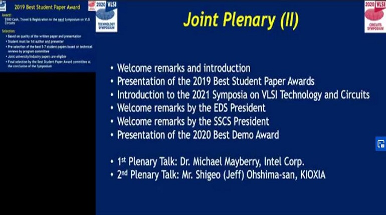 Joint Plenary (II)
