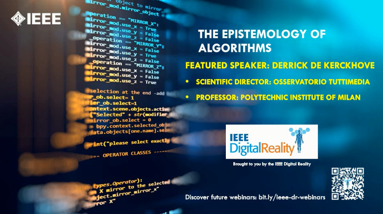 IEEE Digital Reality: The Epistemology of Algorithms