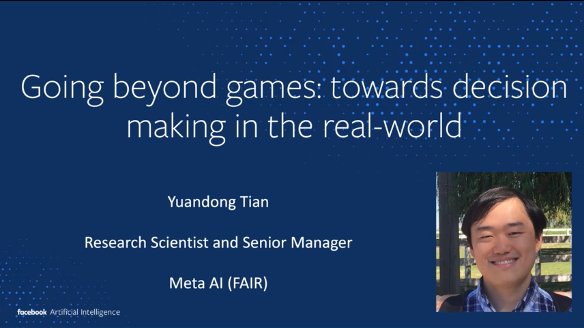 Going beyond Games: Towards Decision Making in The Real-world - IEEE CoG2022 Keynote III