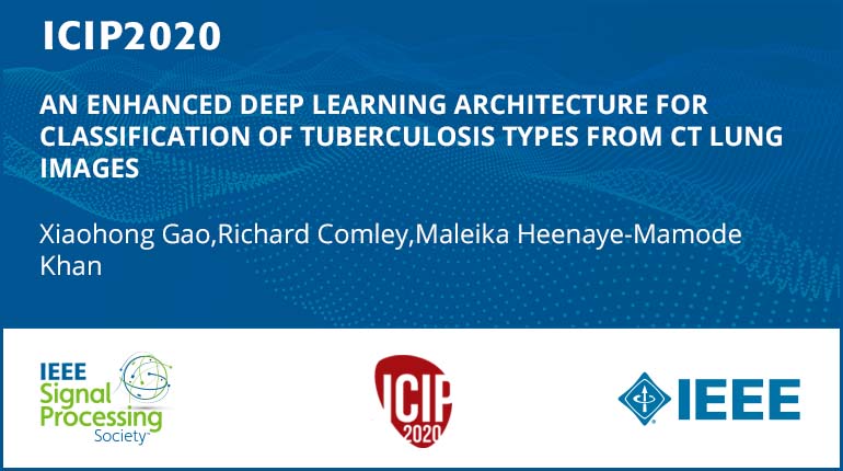 AN ENHANCED DEEP LEARNING ARCHITECTURE FOR CLASSIFICATION OF TUBERCULOSIS TYPES FROM CT LUNG IMAGES