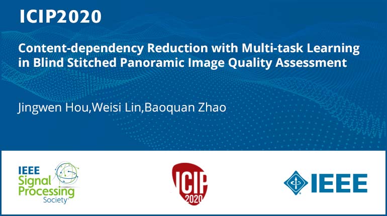 Content-dependency Reduction with Multi-task Learning in Blind Stitched Panoramic Image Quality Assessment