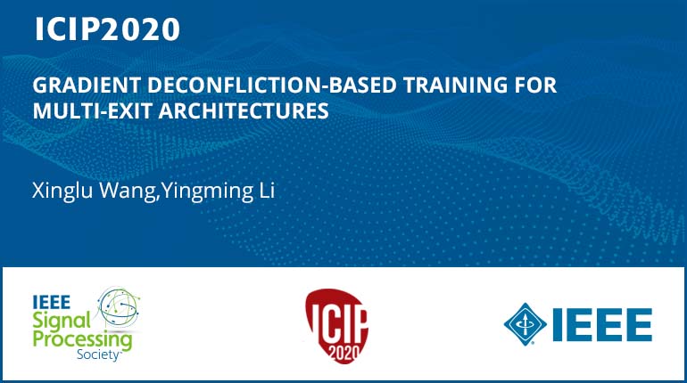 GRADIENT DECONFLICTION-BASED TRAINING FOR MULTI-EXIT ARCHITECTURES