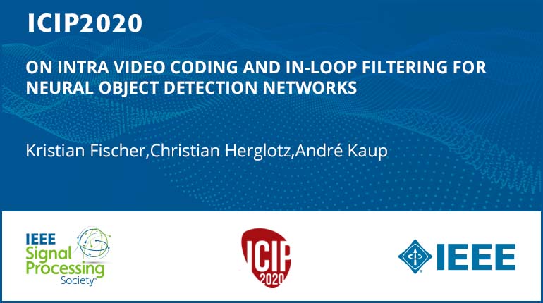 ON INTRA VIDEO CODING AND IN-LOOP FILTERING FOR NEURAL OBJECT DETECTION NETWORKS