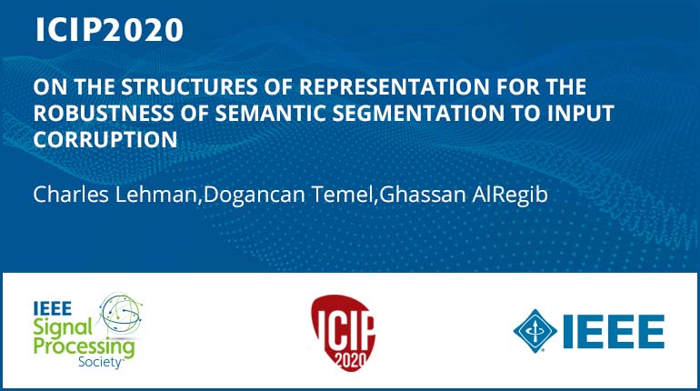 ON THE STRUCTURES OF REPRESENTATION FOR THE ROBUSTNESS OF SEMANTIC SEGMENTATION TO INPUT CORRUPTION
