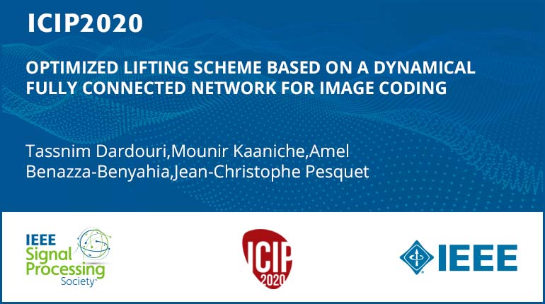 OPTIMIZED LIFTING SCHEME BASED ON A DYNAMICAL FULLY CONNECTED NETWORK FOR IMAGE CODING