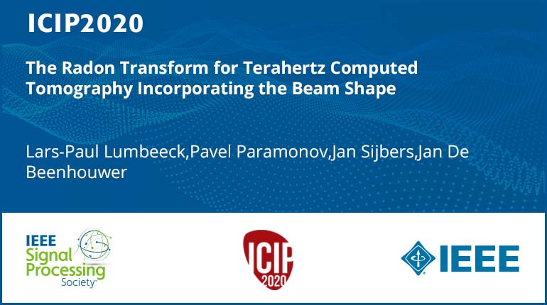 The Radon Transform for Terahertz Computed Tomography Incorporating the Beam Shape