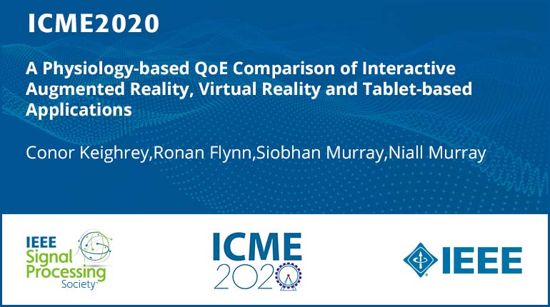 A Physiology-based QoE Comparison of Interactive Augmented Reality, Virtual Reality and Tablet-based Applications