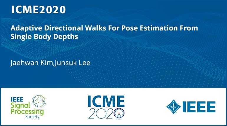 Adaptive Directional Walks For Pose Estimation From Single Body Depths