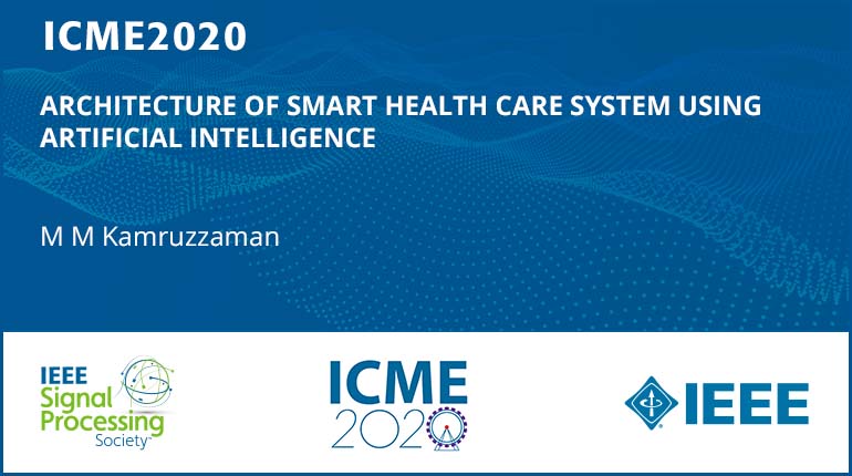 ARCHITECTURE OF SMART HEALTH CARE SYSTEM USING ARTIFICIAL INTELLIGENCE