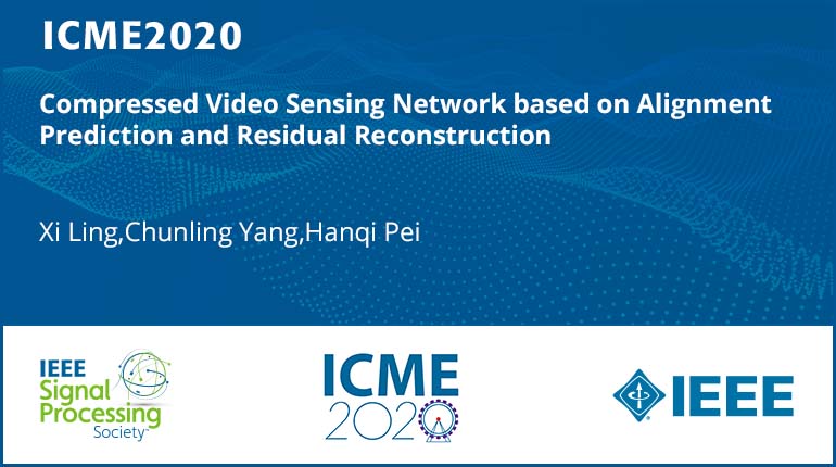 Compressed Video Sensing Network based on Alignment Prediction and Residual Reconstruction