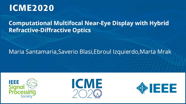 Computational Multifocal Near-Eye Display with Hybrid Refractive-Diffractive Optics