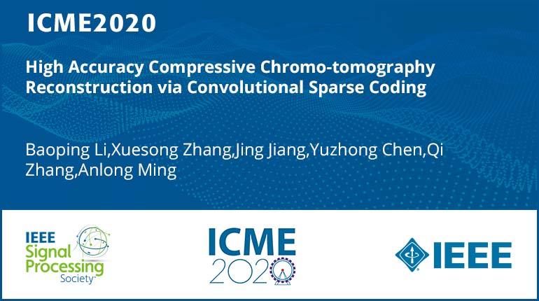 High Accuracy Compressive Chromo-tomography Reconstruction via Convolutional Sparse Coding