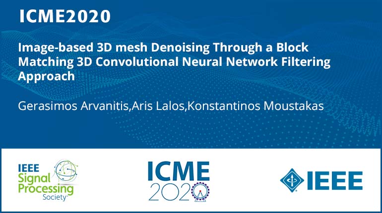 Image-based 3D mesh Denoising Through a Block Matching 3D Convolutional Neural Network Filtering Approach