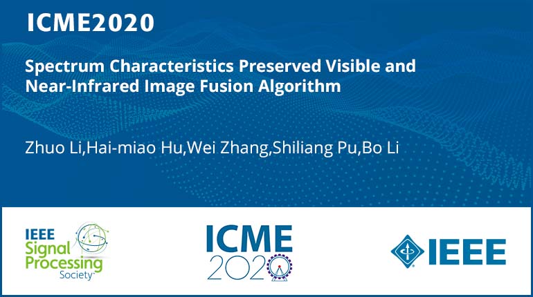 Spectrum Characteristics Preserved Visible and Near-Infrared Image Fusion Algorithm