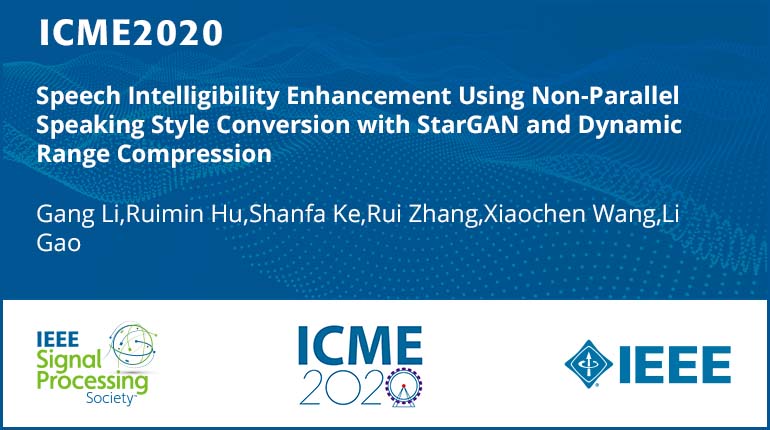 Speech Intelligibility Enhancement Using Non-Parallel Speaking Style Conversion with StarGAN and Dynamic Range Compression