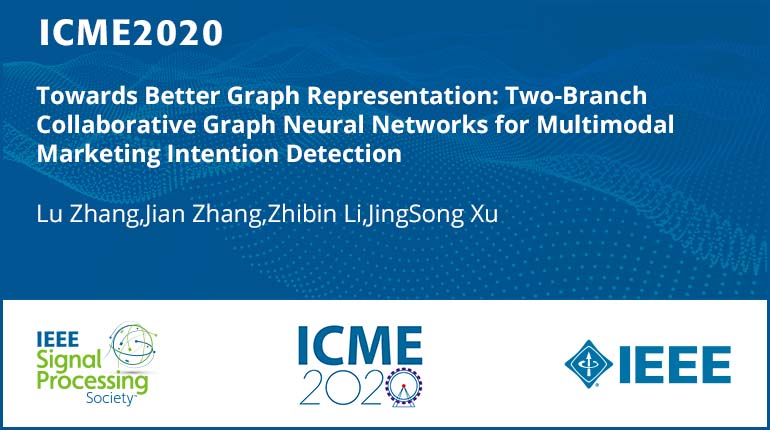 Towards Better Graph Representation: Two-Branch Collaborative Graph Neural Networks for Multimodal Marketing Intention Detection