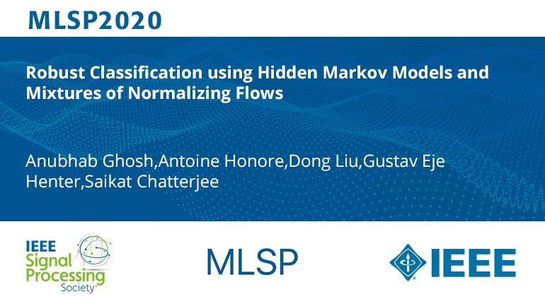 Robust Classification using Hidden Markov Models and Mixtures of Normalizing Flows