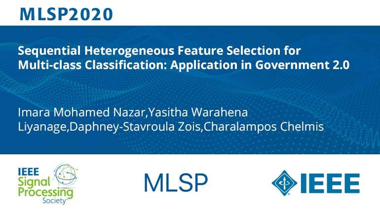 Sequential Heterogeneous Feature Selection for Multi-class Classification: Application in Government 2.0