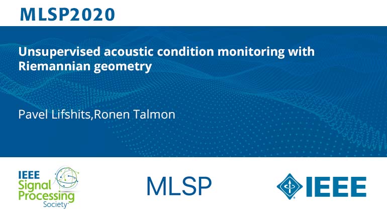 Unsupervised acoustic condition monitoring with Riemannian geometry