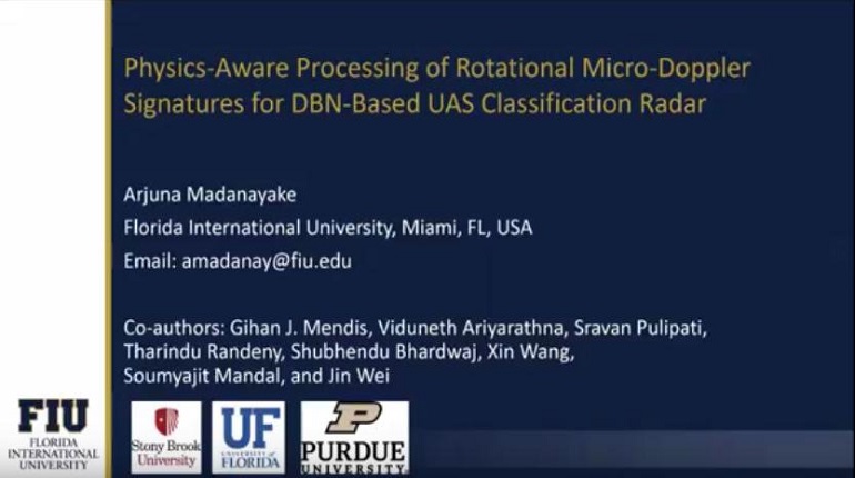 D3 Physics Aware Processing of Rotational Micro Doppler Signatures for DBN Based UAS Classification Radar