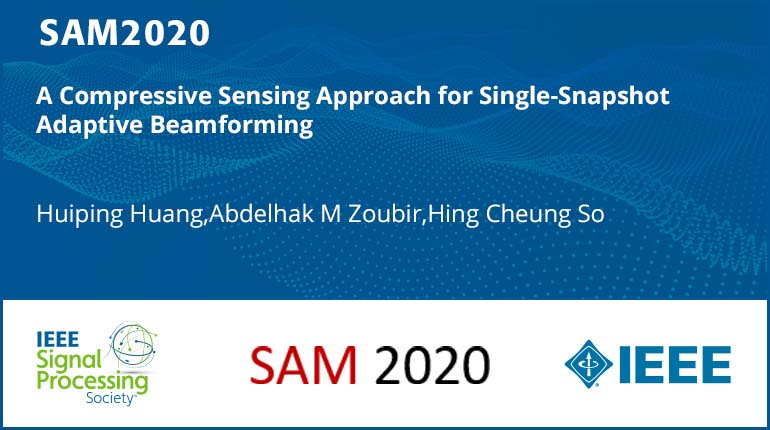 A Compressive Sensing Approach for Single-Snapshot Adaptive Beamforming