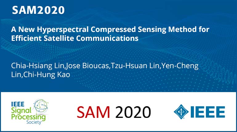A New Hyperspectral Compressed Sensing Method for Efficient Satellite Communications