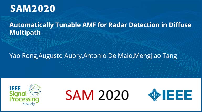 Automatically Tunable AMF for Radar Detection in Diffuse Multipath