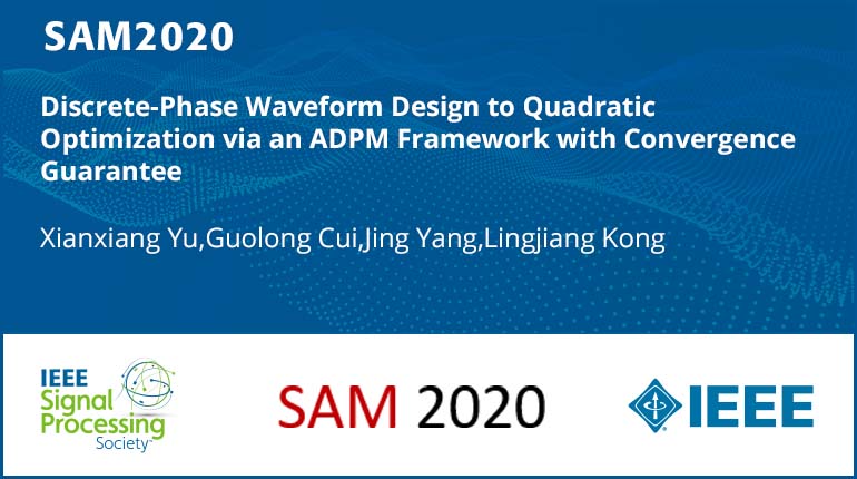 Discrete-Phase Waveform Design to Quadratic Optimization via an ADPM Framework with Convergence Guarantee