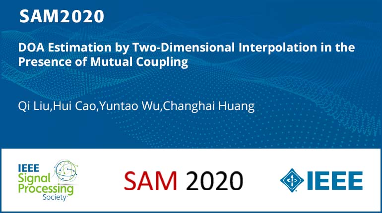 DOA Estimation by Two-Dimensional Interpolation in the Presence of Mutual Coupling