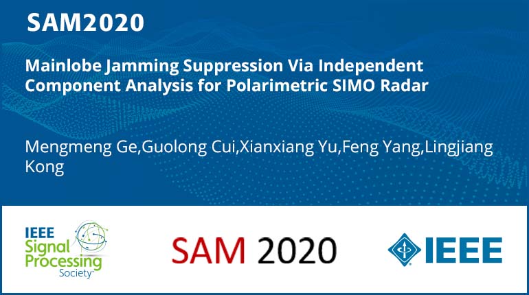 Mainlobe Jamming Suppression Via Independent Component Analysis for Polarimetric SIMO Radar