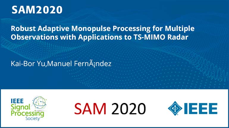 Robust Adaptive Monopulse Processing for Multiple Observations with Applications to TS-MIMO Radar