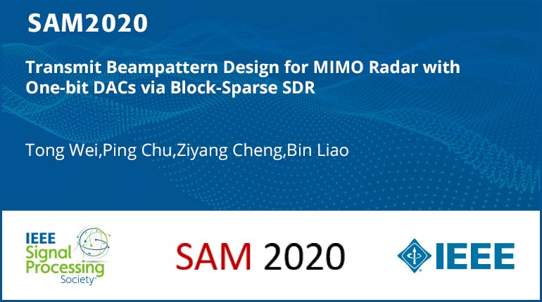 Transmit Beampattern Design for MIMO Radar with One-bit DACs via Block-Sparse SDR