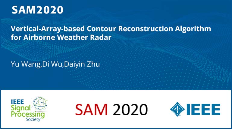 Vertical-Array-based Contour Reconstruction Algorithm for Airborne Weather Radar