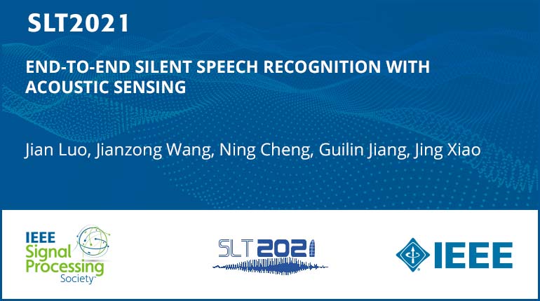 End-To-End Silent Speech Recognition With Acoustic Sensing