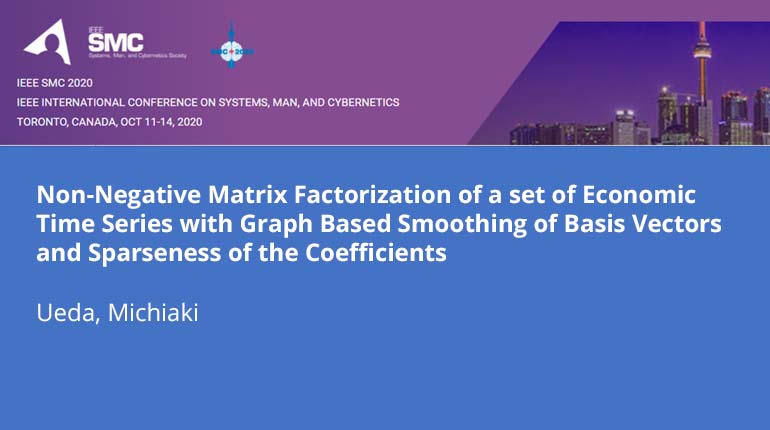 Non-Negative Matrix Factorization of a set of Economic Time Series with Graph Based Smoothing of Basis Vectors and Sparseness of the Coefficients