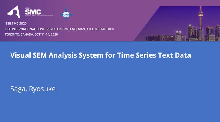 Visual SEM Analysis System for Time Series Text Data