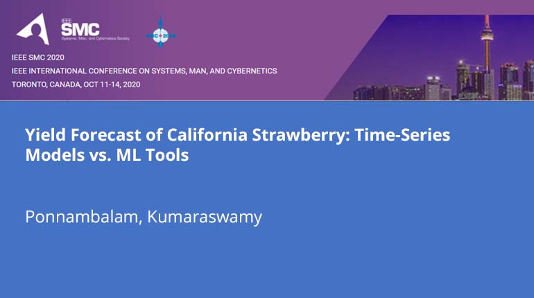 Yield Forecast of California Strawberry: Time-Series Models vs. ML Tools
