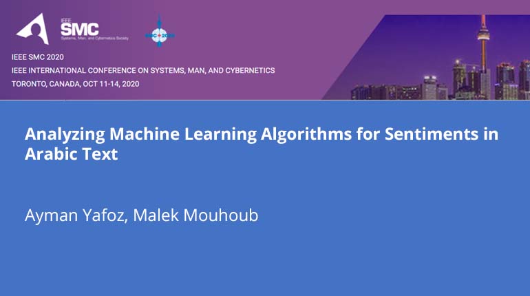 Analyzing Machine Learning Algorithms for Sentiments in Arabic Text