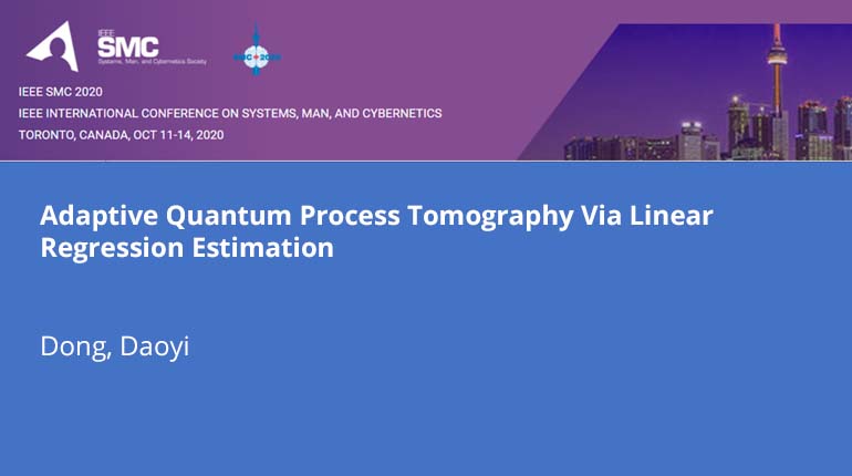 Adaptive Quantum Process Tomography Via Linear Regression Estimation