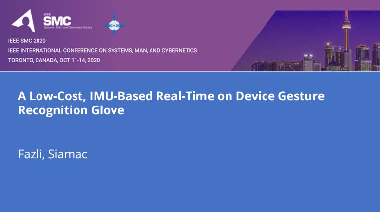 A Low-Cost, IMU-Based Real-Time on Device Gesture Recognition Glove