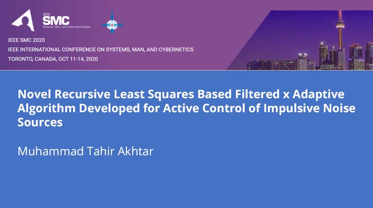Novel Recursive Least Squares Based Filtered x Adaptive Algorithm Developed for Active Control of Impulsive Noise Sources
