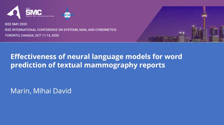 Effectiveness of neural language models for word prediction of textual mammography reports