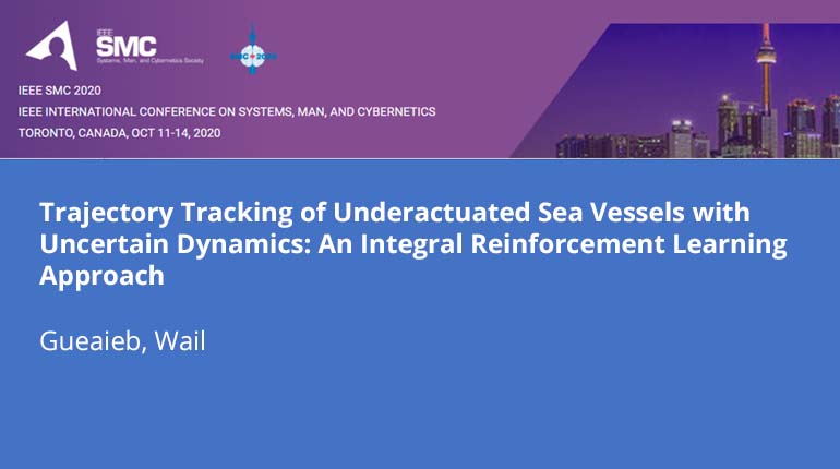 Trajectory Tracking of Underactuated Sea Vessels with Uncertain Dynamics: An Integral Reinforcement Learning Approach