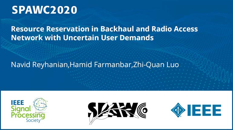 Resource Reservation in Backhaul and Radio Access Network with Uncertain User Demands