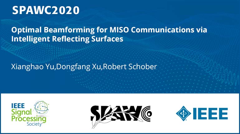 Optimal Beamforming for MISO Communications via Intelligent Reflecting Surfaces