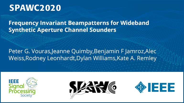 Frequency Invariant Beampatterns for Wideband Synthetic Aperture Channel Sounders